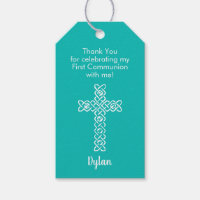 Premier Merci de communion Favor's Egg Blue de Rob