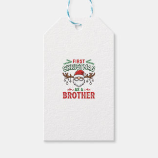 Étiquettes-cadeau Premier Noël en tant que frère Santa Gnome