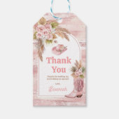 Étiquettes-cadeau Premier Rodéo Boho Rose 1er Anniversaire (Devant)