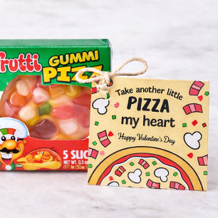 Étiquettes Cadeau Prenez un autre petit PIZZA mon coeur Favoriser Ta
