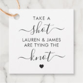 Étiquettes Cadeau Prenez une balle Ils nouent le Mariage (Devant)