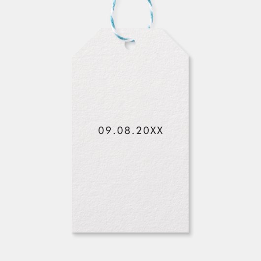 Étiquettes-cadeau Prenez une balle Nous avons lié le noeud Mariage a (Dos)