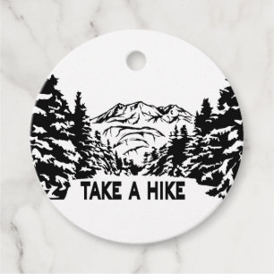 Étiquettes Cadeau Prenez une citation Hippique paysage montagnard mo