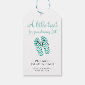 Étiquettes-cadeau Prenez Une Paire De Mariage Flip Flops (Dos)