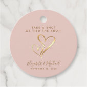 Étiquettes Cadeau Prenez Une Tournée Nous Avons Lié Le Mariage D'Or (Devant)