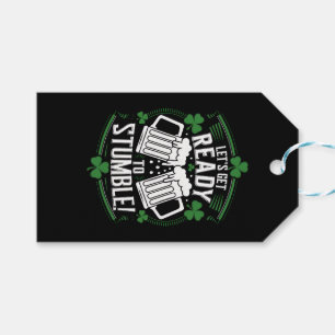 Étiquettes-cadeau Préparons-nous à trébucher Drôle de St Patrick
