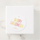 Étiquettes Cadeau Preppy Happy Halloween (En situation)