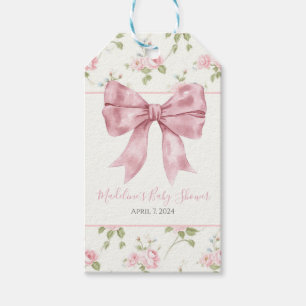 Étiquettes-cadeau Preppy Southern Rose Girl Baby shower floral
