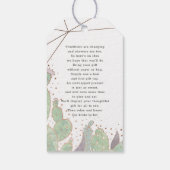 Étiquettes-cadeau Présentation de mariage géométrique de cactus et d (Dos)