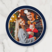 Étiquettes Cadeau Présenté Avec Une Bow Christmas Custom (Dos)