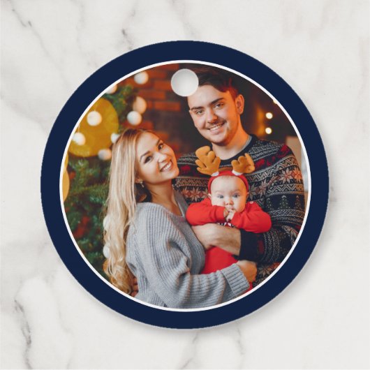 Étiquettes Cadeau Présenté Avec Une Bow Christmas Custom (Dos)