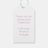 Étiquettes-cadeau Prêt pour le Baby shower pop (Dos)