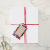 Étiquettes-cadeau Pretty Floral Framed Roses Tulips Hydrangea (With Twine)