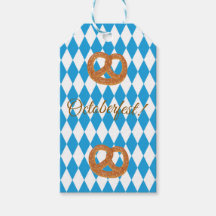 Pretzels personnalisés Oktoberfest bavarois bleu
