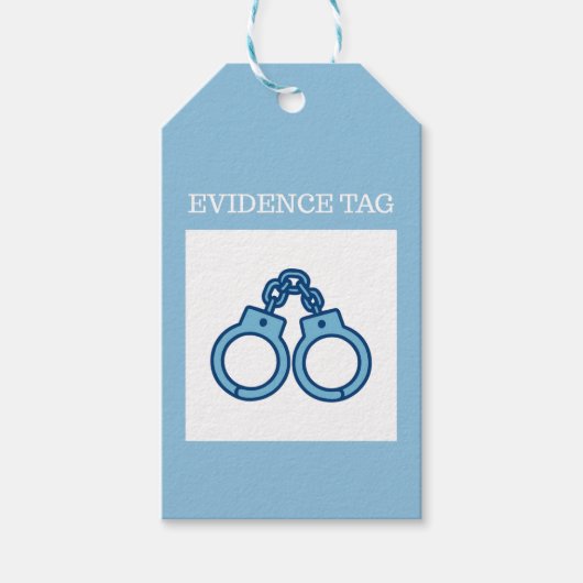 Étiquettes-cadeau Preuve de police (Devant)
