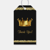 Étiquettes-cadeau Prince Baby shower (Dos)