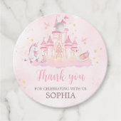 Étiquettes Cadeau Princesse 4ème anniversaire (Devant)