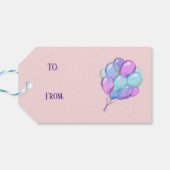 Étiquettes-cadeau Princesse de la petite fille Anniversaire (Dos Horizontal)