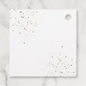 Étiquettes Cadeau Princesse d'or rose Quinceañera (Dos)