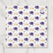 Étiquettes Cadeau Princesse pourpre foncée Quinceañera Merci (Dos)