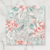 Étiquettes Cadeau Printemps doux Été Flore Verdure Élégant Mariage (Dos)