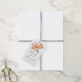 Étiquettes-cadeau Printemps mariage aquarelle fleurs invités faveur (Avec de la ficelle)
