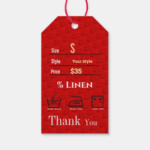 Étiquettes-cadeau Prix Rouge