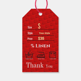 Étiquettes-cadeau Prix Rouge