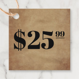 Étiquettes Cadeau Prix seulement Hang Tag Vêtements Papercraft