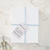Étiquettes-cadeau Prix Style Taille Simple (Avec de laficelle)