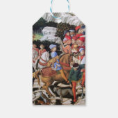 Étiquettes-cadeau Procession de Magus Melchior, Cheval, Chat sauvage (Dos)