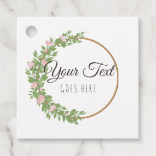 Étiquettes Cadeau Produit fait main Simple tendance chemise florale