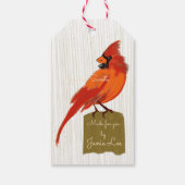 Étiquettes-cadeau Produits cardinaux rouges (Dos)