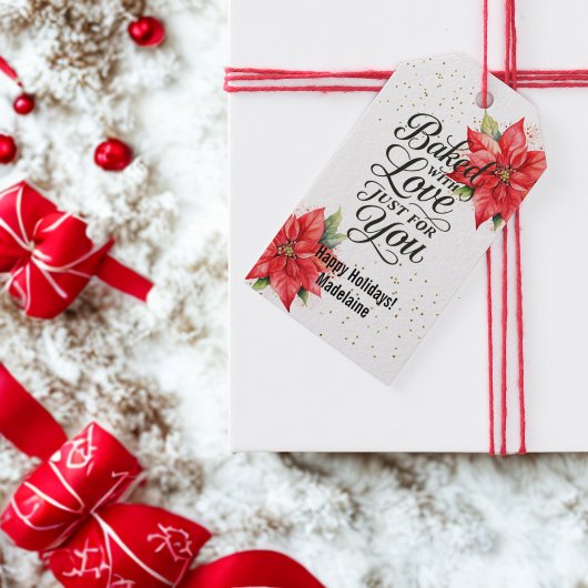 Étiquettes-cadeau Produits de boulangerie des Fêtes de Noël