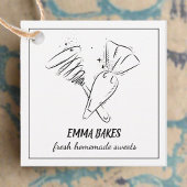 Étiquettes Cadeau Produits de boulangerie faits maison fabriqués ave