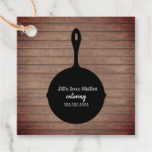 Étiquettes Cadeau Produits de restauration de poêles en fer (Devant)