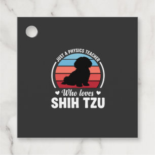 Étiquettes Cadeau Professeur de physique amateur de chien Shih Tzu