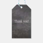 Étiquettes-cadeau Professeur merci chalkboard typographie citation (Dos)