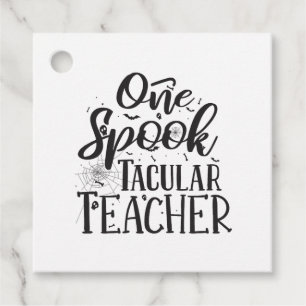 Étiquettes Cadeau Professeur Spooktacular - Drôle Enseignant Hallowe