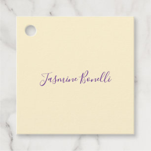 Étiquettes Cadeau Professionnel Minimaliste Moderne Couleur Beige Pa