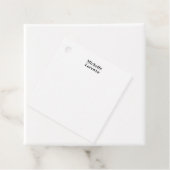 Étiquettes Cadeau Professionnel Moderne Simple Plain Nom Noir Blanc (En situation)