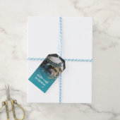 Étiquettes-cadeau Profitez de la retraite Turtle Eau Réflexion Anima (Avec de laficelle)