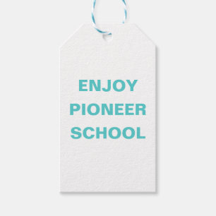 Étiquettes-cadeau Profitez de l'école des pionniers   JW 