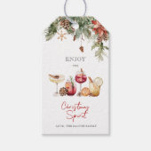 Étiquettes-cadeau Profitez de l'esprit de Noël  (Devant)