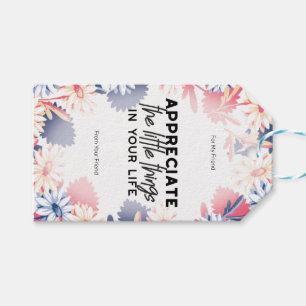 Étiquettes-cadeau Profitez des petites citations