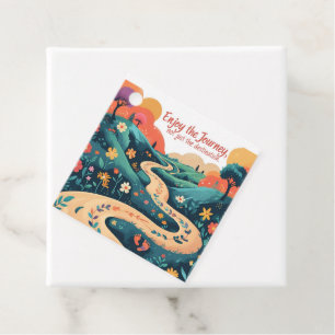 Étiquettes Cadeau profitez du voyage et pas seulement de l'inspirati