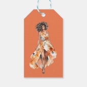 Étiquettes-cadeau Progrès pas perfection élégante femme d'affaires (Dos)