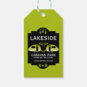 Étiquettes-cadeau Promotion du camping Caravan (Dos)