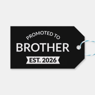 Étiquettes-cadeau Promu À Frère Est. 2026 II