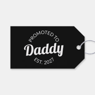 Étiquettes-cadeau Promu Papa 2027 Nouveau Papa Cadeau De Naissance J